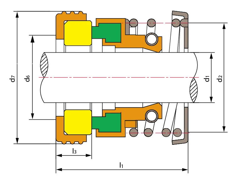 Ts 156 Single-Spring Mechanical Seal Replace Aesseal (replace EAGLE EA100)